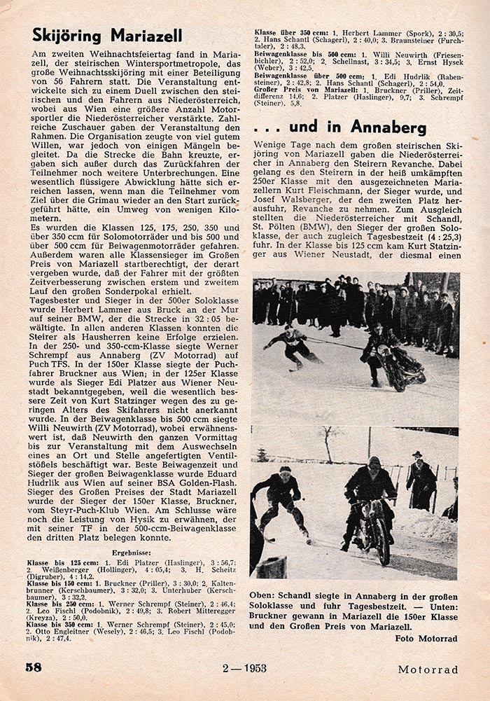 1953 Skijring Mariazell annaberg Ergebn1