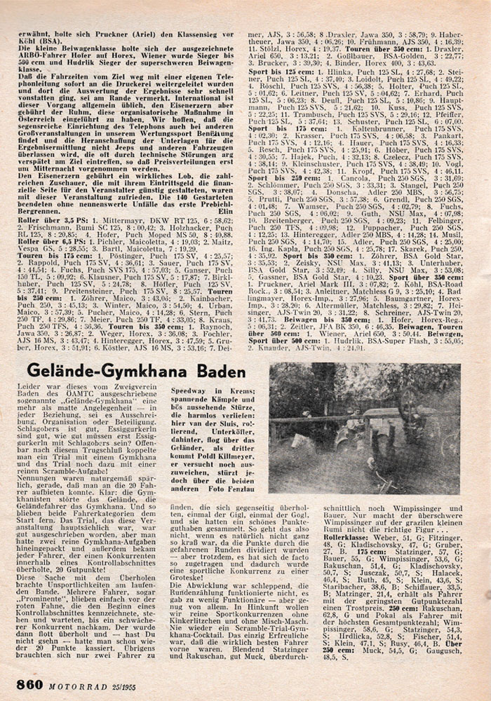 1955 Bergrennen Prebichl Hli Ergebn2